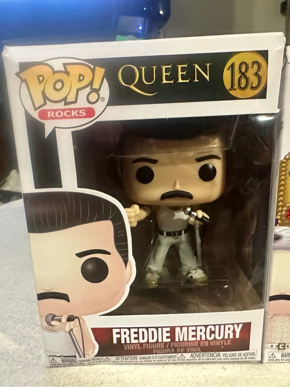 Funko Pop Lot of 3: Freddie Mercury #183, #184 (Queen) & Pinocchio #1029 (Disney